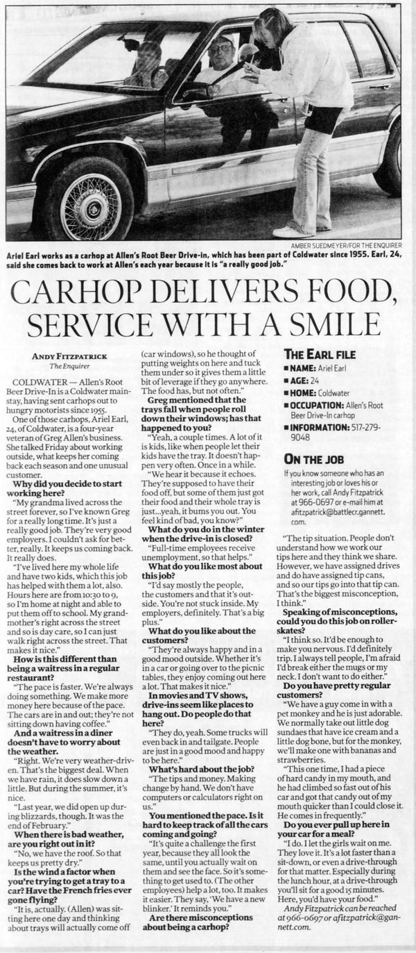 Shorts Drive-In (B&K Root Beer, Allens Root Beer, B-K Root Beer, BK Root Beer) - Apr 26 2010 Article For Allens
